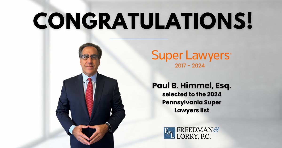 Paul Himmel selected to the 2024 Pennsylvania Super Lawyers list